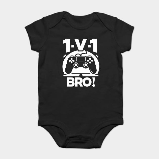 1v1 Bro Baby Bodysuit by Frank Ring